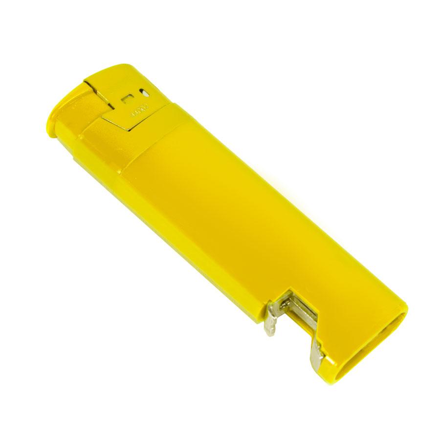 Зажигалка пьезо ISKRA с открывалкой, желтая, 8,2х2,5х1,2 см, пластик - фото 2 - id-p89719327