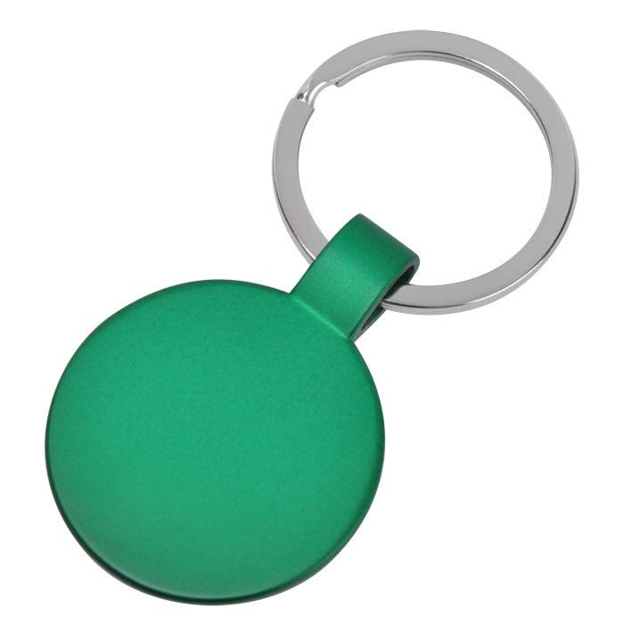 Брелок "Круг",зеленый,3,7х3,7х0,1см,металл - фото 1 - id-p89719331
