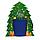 Коробка-украшение для чашки( D=8 см) в виде елки, 15*23 см, мелованный картон, белый, фото 7