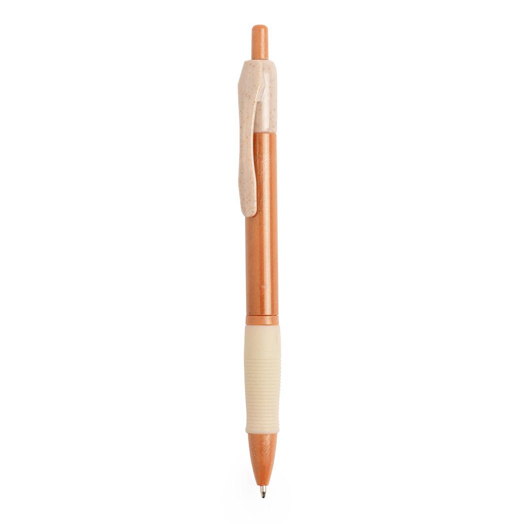 Ручка шариковая ROSDY, пластик с пшеничным волокном, оранжевый - фото 1 - id-p89716213