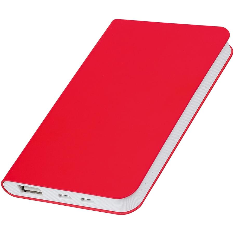 Универсальный аккумулятор "Silki" (4000mAh),красный, 7,5х12,1х1,1см, искусственная кожа,плас - фото 1 - id-p89709550