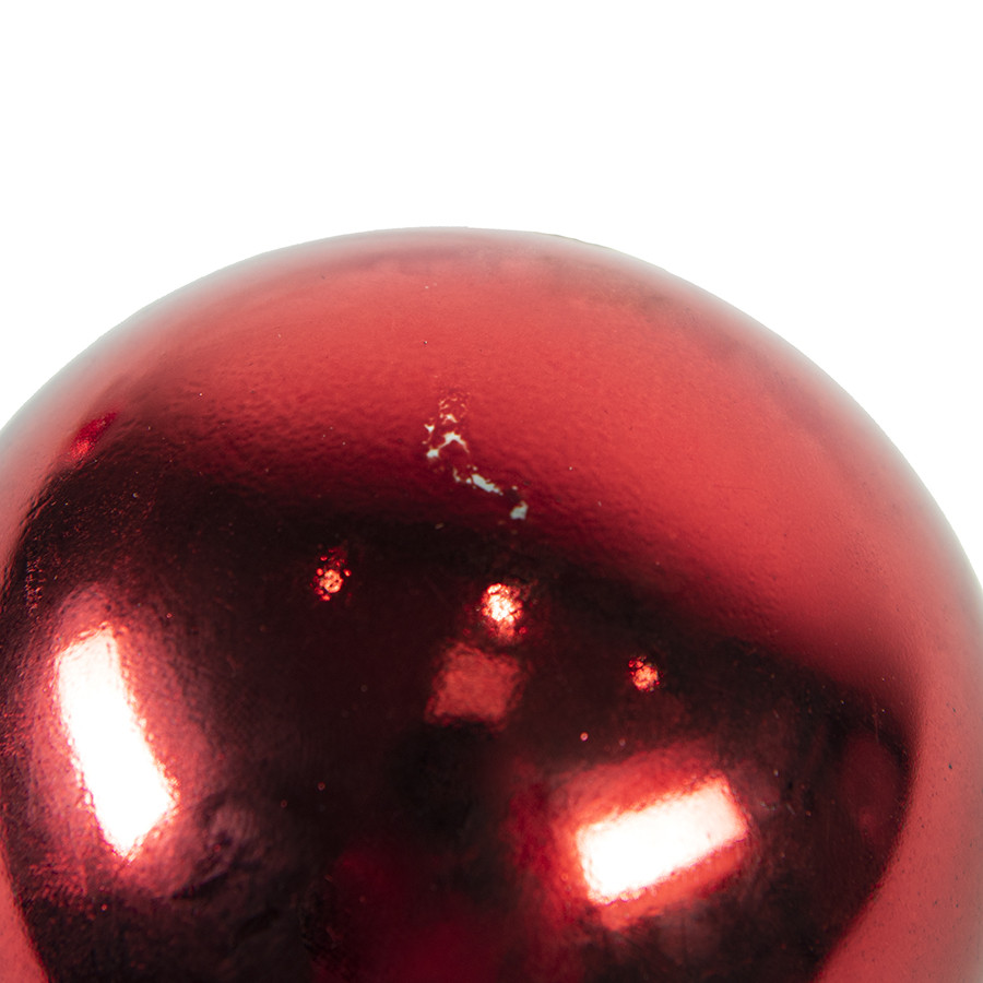 Шар новогодний Gloss, диаметр 8 см., пластик, красный - фото 5 - id-p89711825