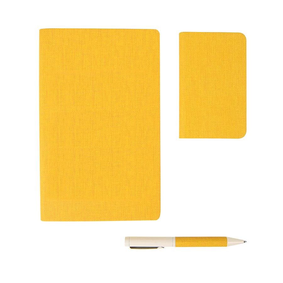 Набор подарочный PROVENCE; Универсальный аккумулятор(4000мАh), блокнот и ручка; желтый, шт - фото 5 - id-p89710531