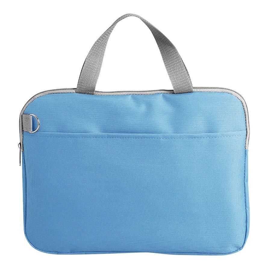 Конференц-сумка "Тодес-2" отделением для ноутбука, голубой, 40*30*2,5 см; полиэстер 600D; шелкогр - фото 1 - id-p89709575