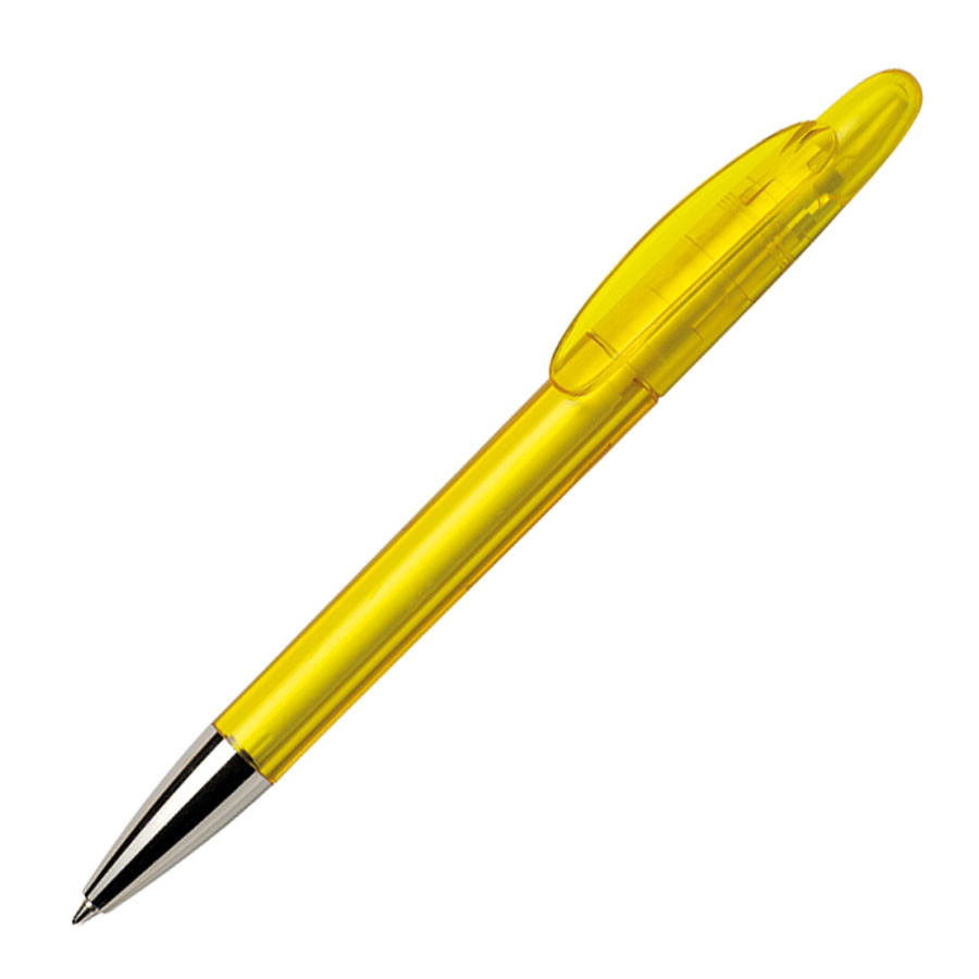 Ручка шариковая ICON CHROME, желтый, пластик