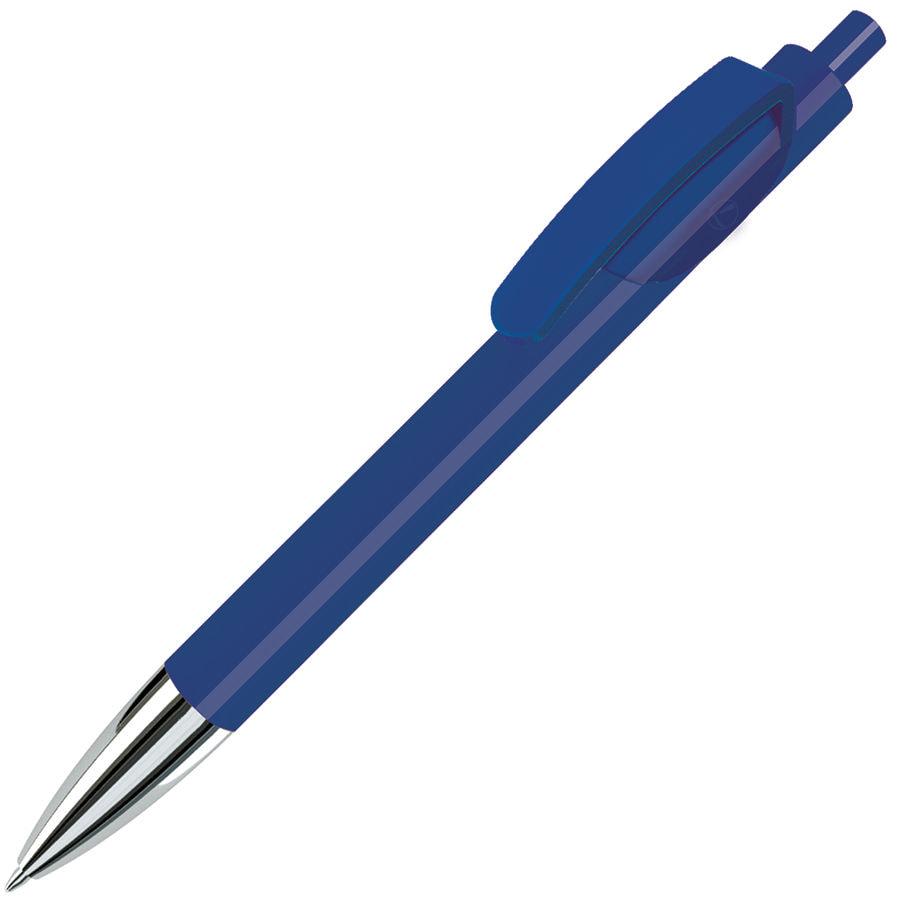 TRIS CHROME, ручка шариковая, синий/хром, пластик