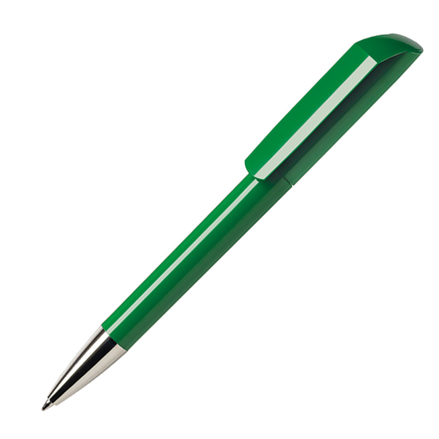 Ручка шариковая FLOW, зеленый, пластик