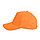 Бейсболка "Standard", 5 клиньев, металлическая застежка; оранжевый; 100% хлопок; плотность 175 г/м2, фото 2