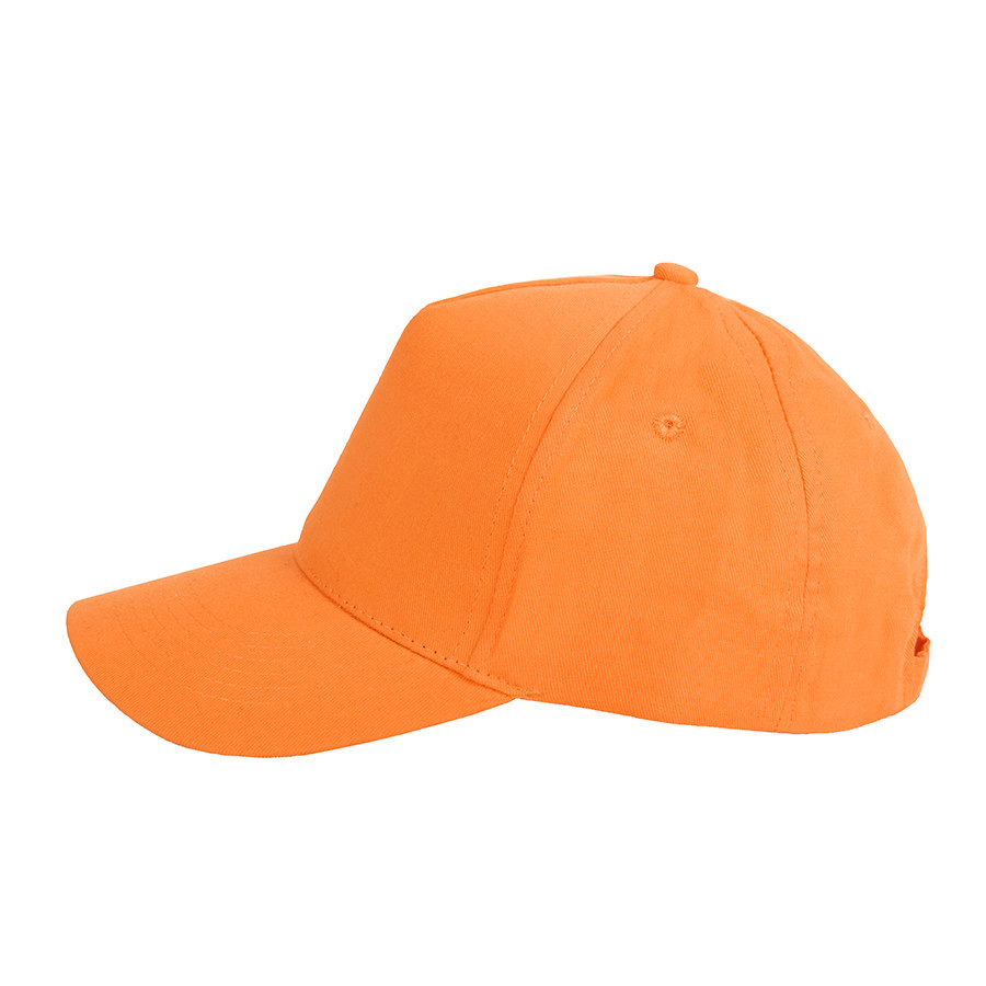 Бейсболка "Standard", 5 клиньев, металлическая застежка; оранжевый; 100% хлопок; плотность 175 г/м2 - фото 2 - id-p89718304