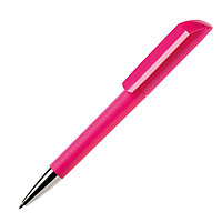Ручка шариковая FLOW, покрытие soft touch, розовый, пластик