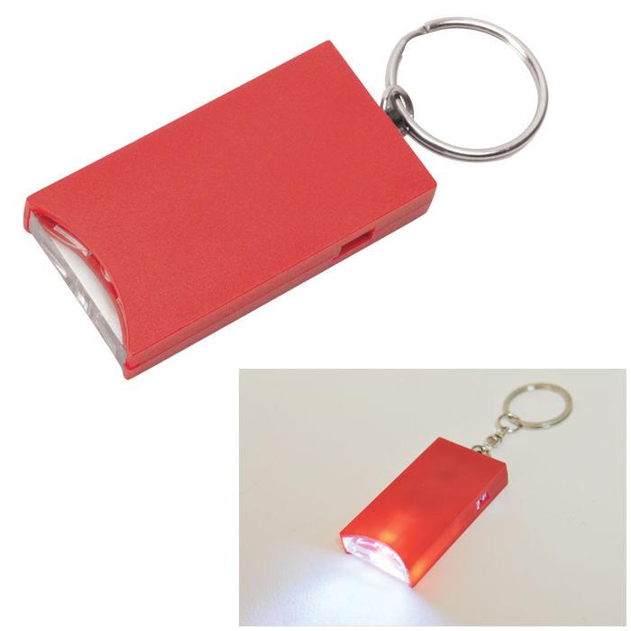 Брелок "And" с подсветкой; красный, 2,8х5,2х0,9 см, пластик