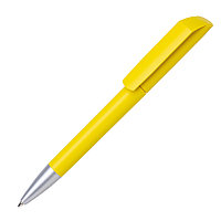 Ручка шариковая FLOW, желтый, пластик