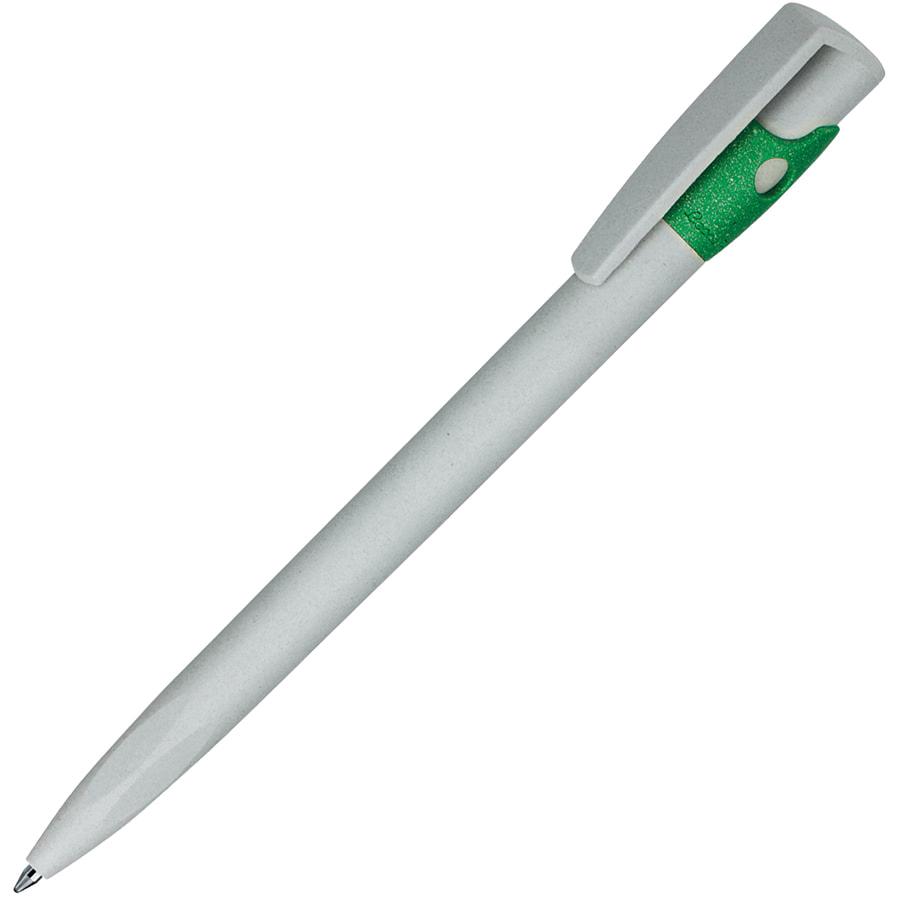 KIKI ECOLINE, ручка шариковая, серый/зеленый, экопластик, фото 1