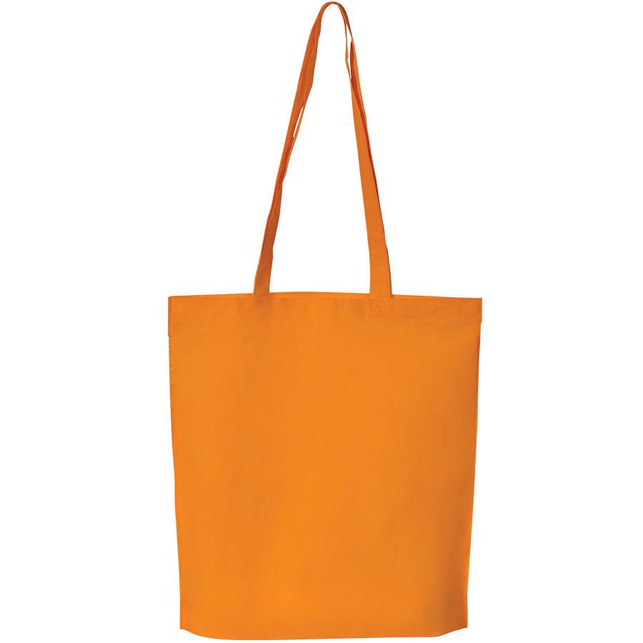 Сумка для покупок "PROMO"; оранжевая; 38 x 41,5 x 8,5 см; нетканый 80г/м2 - фото 1 - id-p89708708