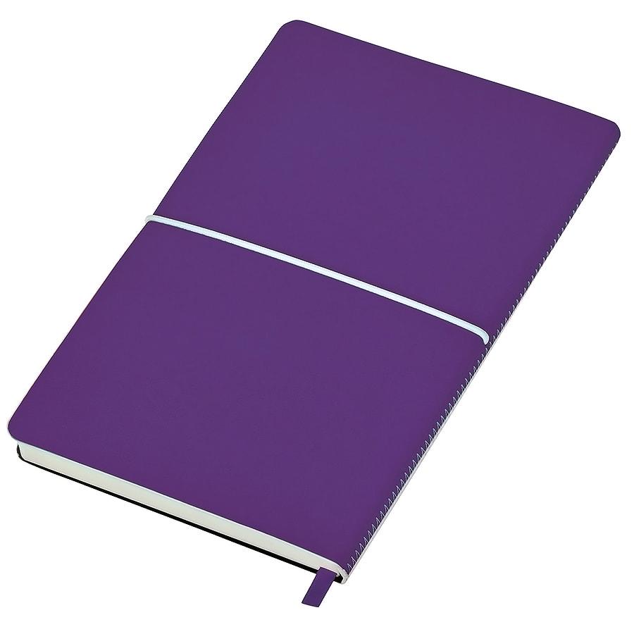 Бизнес-блокнот А5 "Franky" , фиолетовый/белый, в линейку - фото 2 - id-p89708731