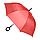 Зонт-трость HALRUM,  полуавтомат, красный, D=105 см, нейлон, пластик, фото 4