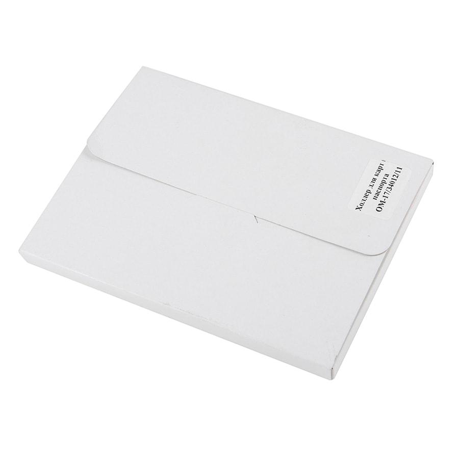 Холдер для паспорта и карт "Emotion", 10*14 см, PU, красный с серым - фото 7 - id-p89712053