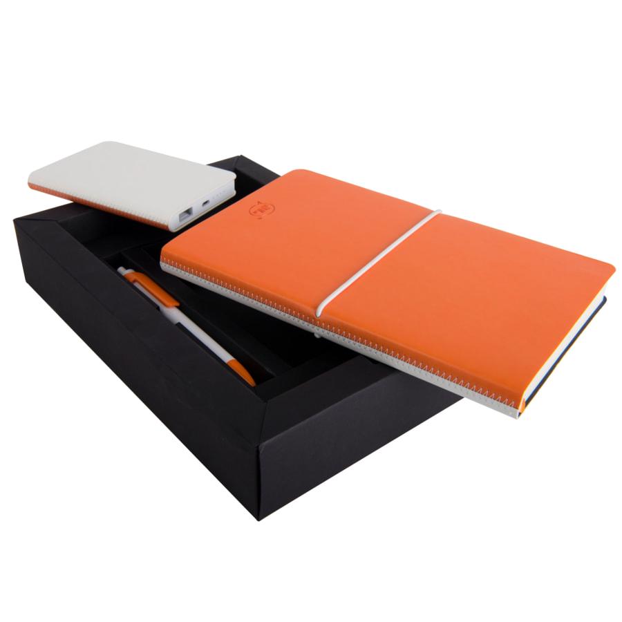 Бизнес-блокнот А5 "Franky" , оранжевый/белый, 130*210 мм, в линейку - фото 9 - id-p89708747