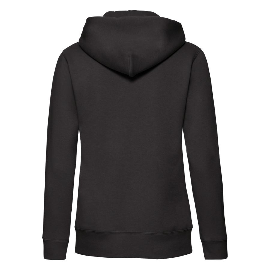 Толстовка "Lady-Fit Hooded Sweat Jacket", черный_XS, 75% х/б, 25% п/э, 280 г/м2 - фото 2 - id-p89718447