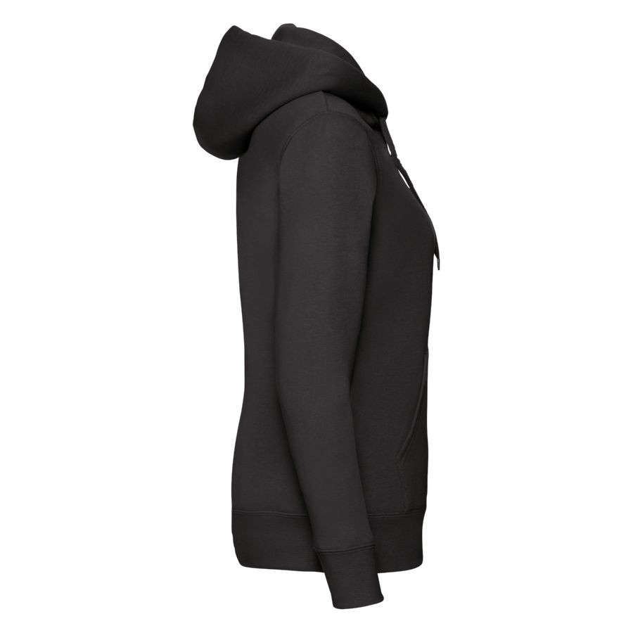 Толстовка "Lady-Fit Hooded Sweat Jacket", черный_XS, 75% х/б, 25% п/э, 280 г/м2 - фото 3 - id-p89718447