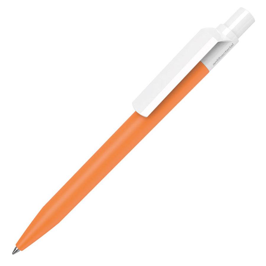 Ручка шариковая DOT ANTIBACTERIAL, антибактериальное покрытие, оранжевый, пластик - фото 1 - id-p89716492