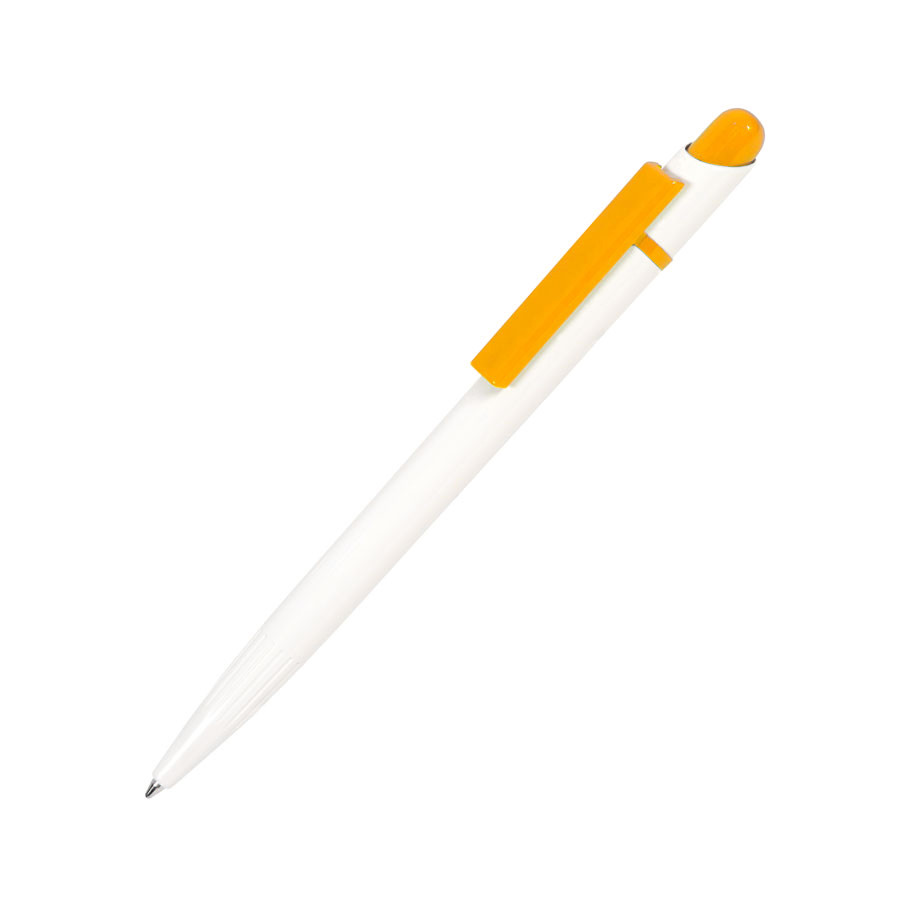 MIR, ручка шариковая, желтый/белый, пластик - фото 1 - id-p89719595