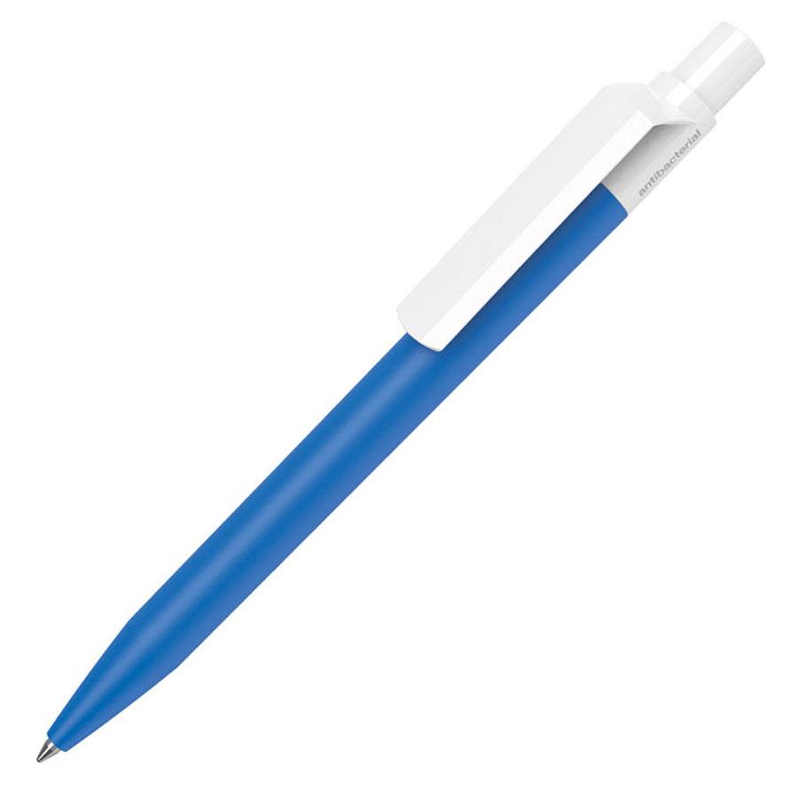 Ручка шариковая DOT ANTIBACTERIAL, антибактериальное покрытие, лазурный, пластик