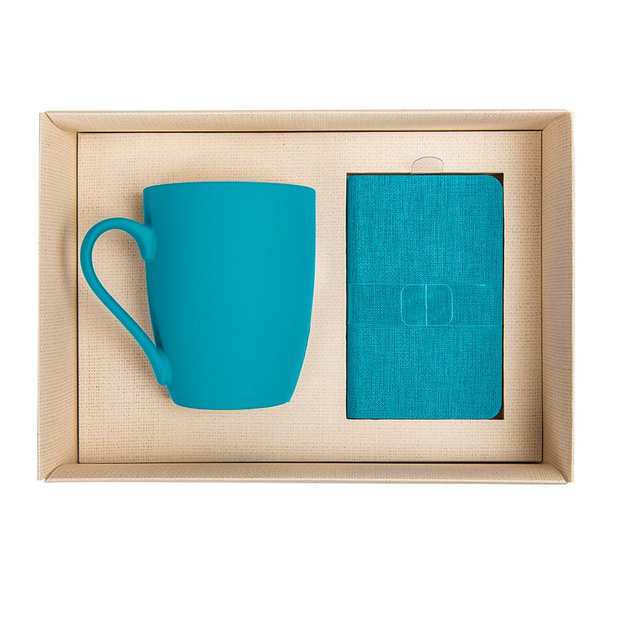 Набор подарочный PROVENCE-2: Универсальный аккумулятор(4000мАh) и кружка; голубой, шт, фото 1