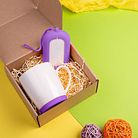 Набор подарочный MATISSE`TEAS: кружка, зарядное устройство, коробка, стружка, фиолетовый