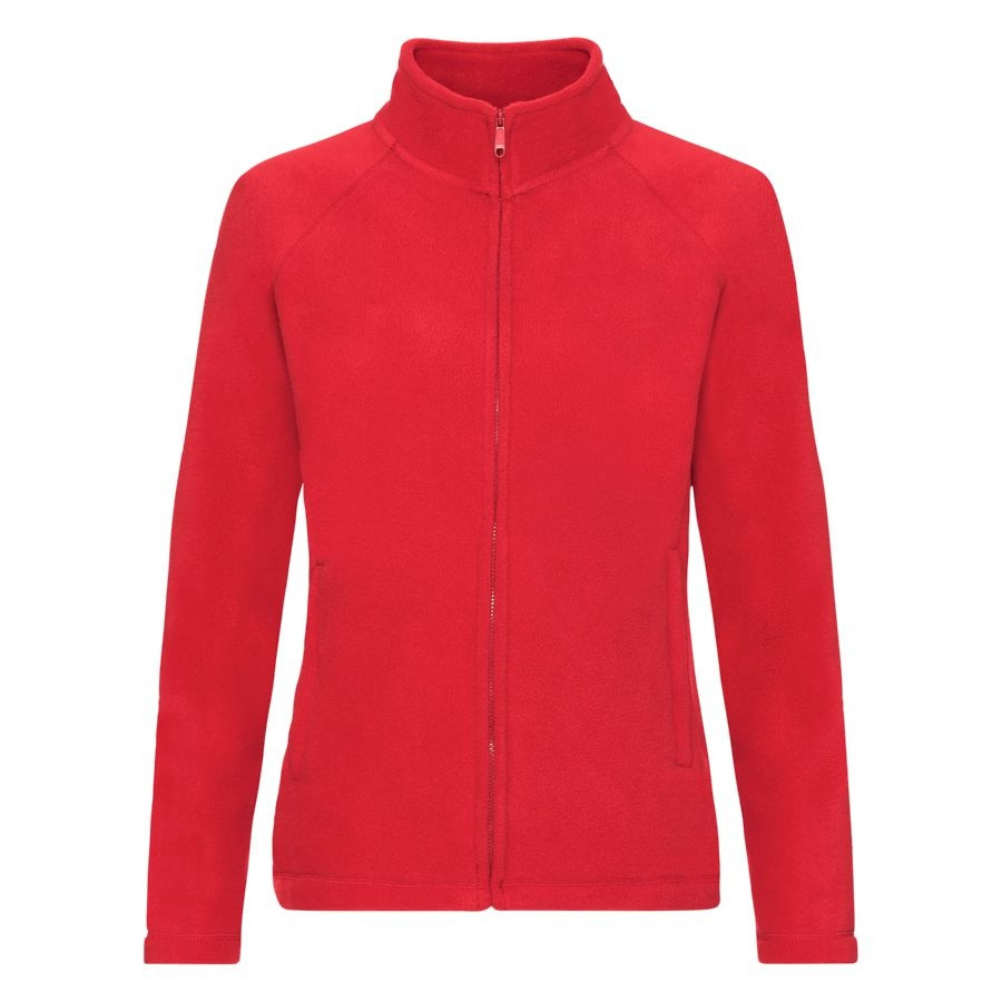 Толстовка "Lady-Fit Full Zip Fleece", красный_XL, 100% п/э, 250 г/м2 - фото 1 - id-p89718662