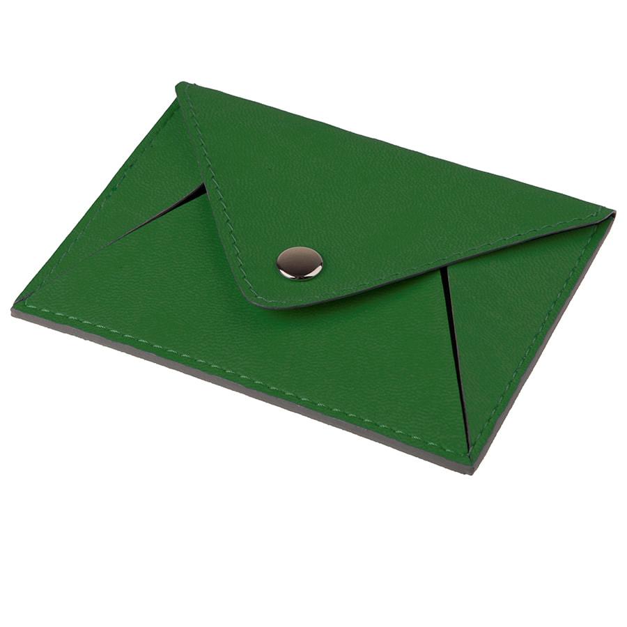 Холдер для карт "Sincerity", 7*11,5 см, PU, зеленый с серым - фото 2 - id-p89710810