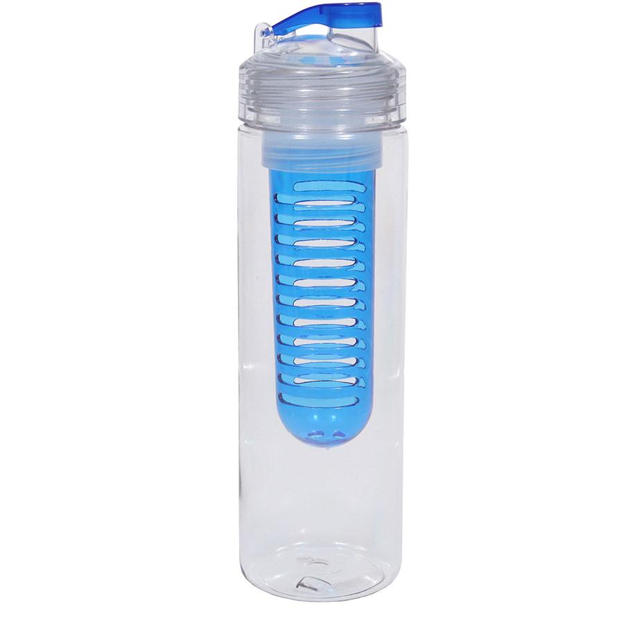 Бутылка для воды "Frutti", пластиковая, с контейнером для ягод и фруктов, 700 мл., синий - фото 1 - id-p89709836