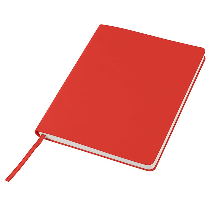 Бизнес-блокнот "Cubi", 150*180 мм, красный, кремовый форзац, мягкая обложка, в линейку - фото 1 - id-p89709846