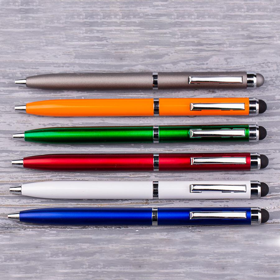 CLICKER TOUCH, ручка шариковая со стилусом для сенсорных экранов, красный/хром, металл - фото 4 - id-p89709848