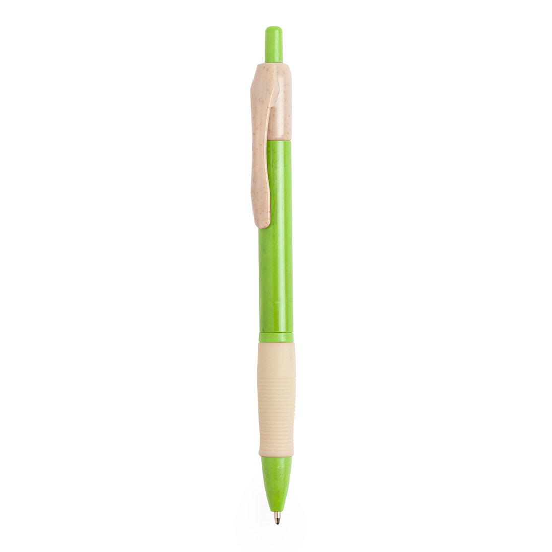 Ручка шариковая ROSDY, пластик с пшеничным волокном, зеленый - фото 1 - id-p89714395