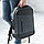 Рюкзак "Hemming", темно-серый/черный, 45х33х14 см, осн. ткань:100% полиэстер, подкладка: 100% п-тр, фото 3
