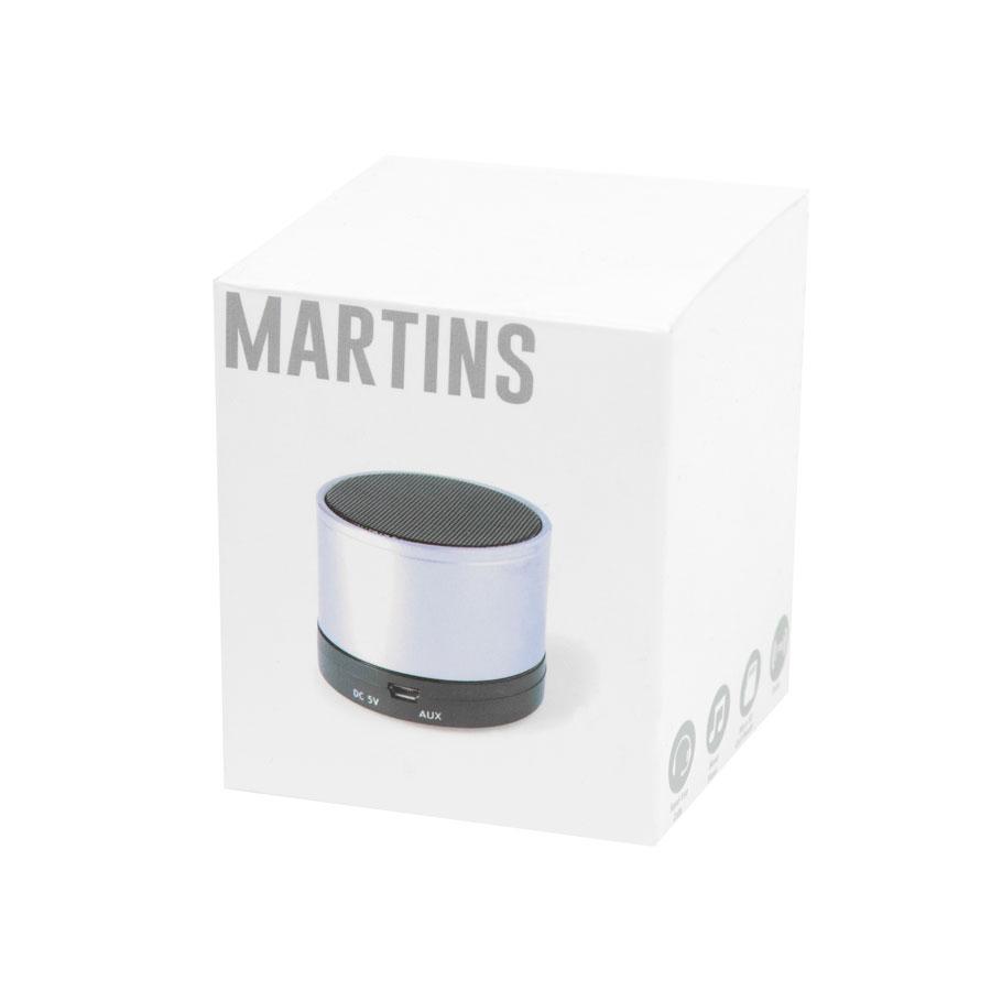 Портативная bluetooth-колонка "Martins",белый, 5,9х5 см,пластик,металл - фото 4 - id-p89709863