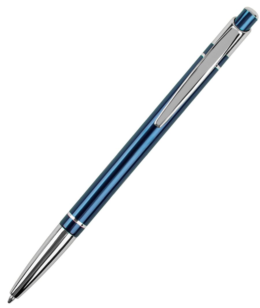 SHAPE, ручка шариковая, синий/хром, анодированный алюминий/пластик - фото 1 - id-p89710845