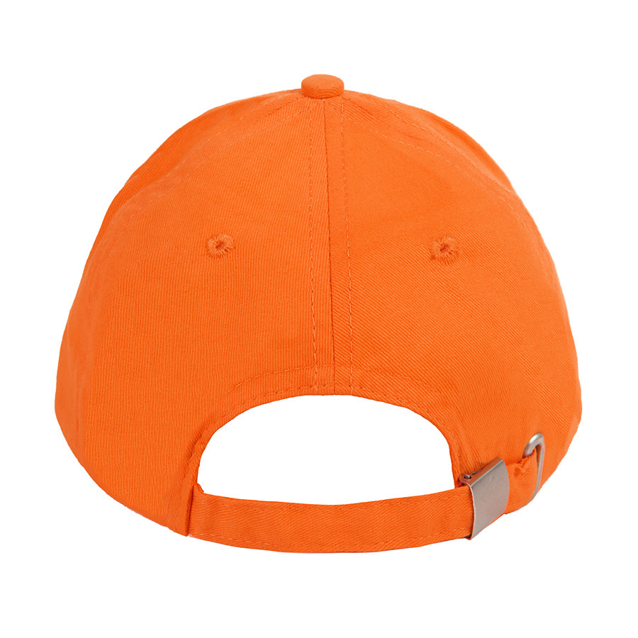 Бейсболка "Optima S", 5 клиньев, металлическая застежка; оранжевый; 100% хлопок; плотность 175 г/м2 - фото 3 - id-p89717638