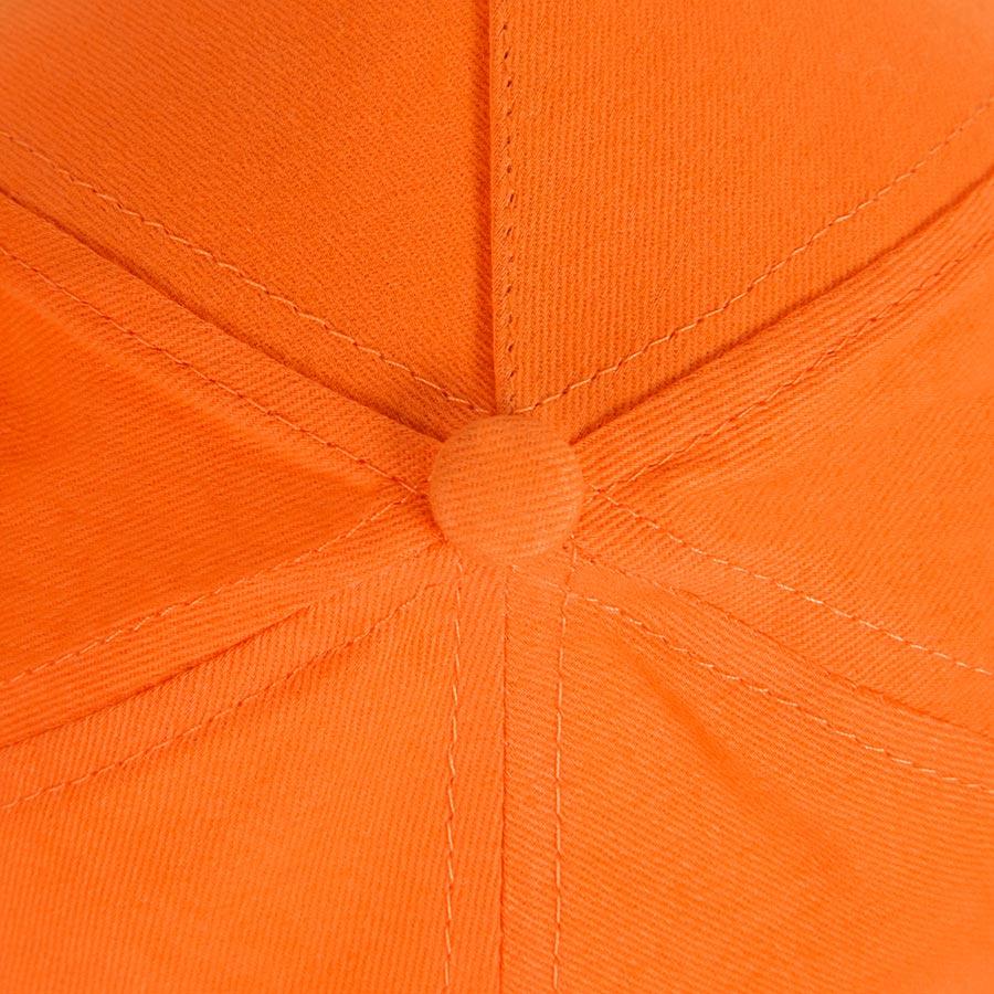 Бейсболка "Optima S", 5 клиньев, металлическая застежка; оранжевый; 100% хлопок; плотность 175 г/м2 - фото 4 - id-p89717638