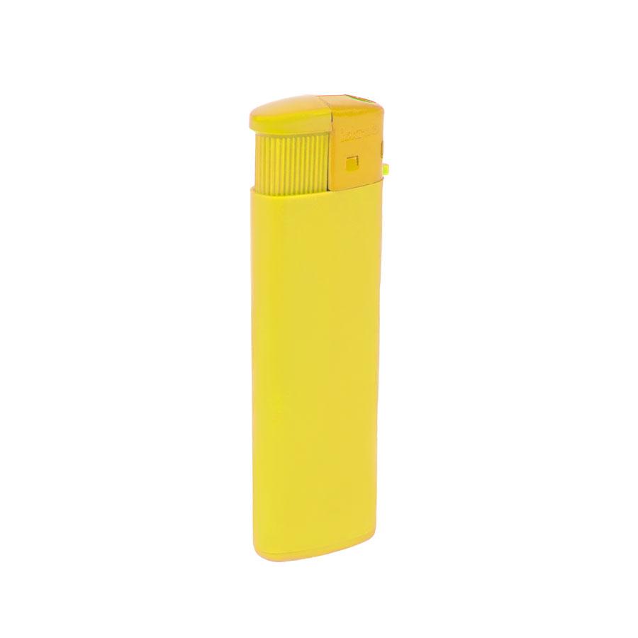 Зажигалка пьезо ISKRA, желтая, 8,24х2,52х1,17 см, пластик - фото 1 - id-p89719707
