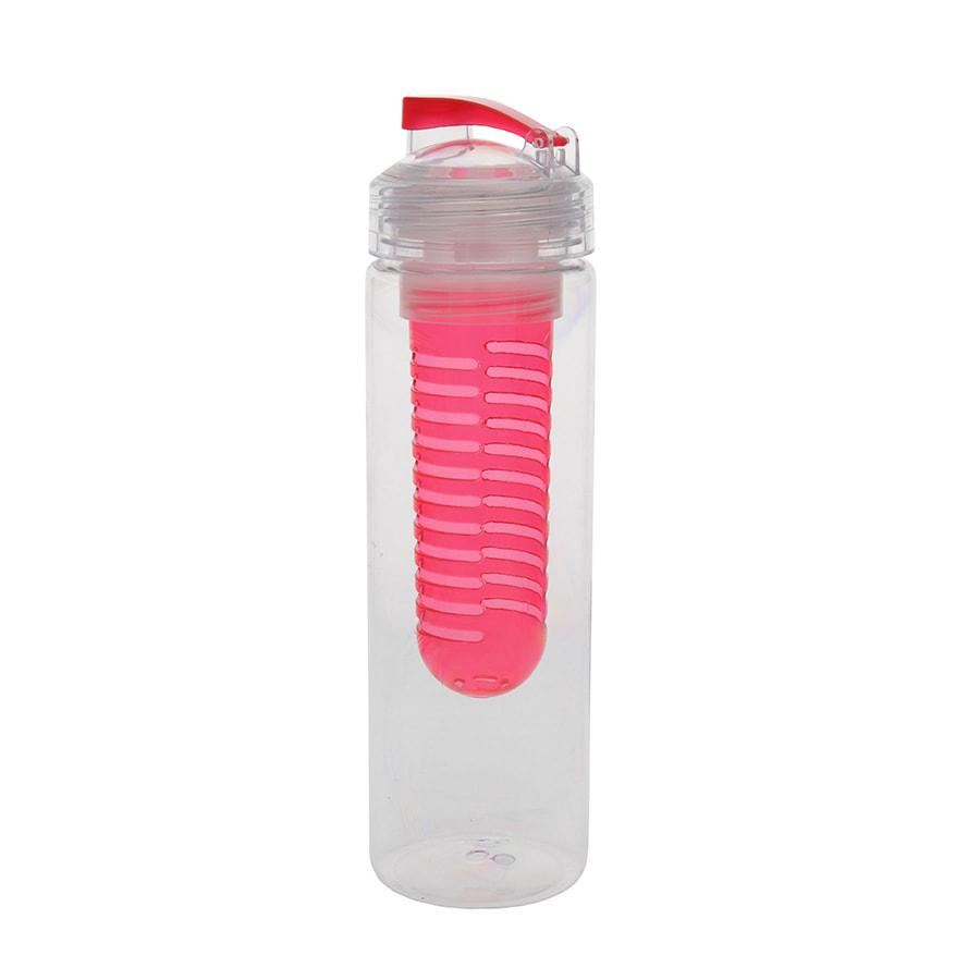 Бутылка для воды "Frutti", пластиковая, с контейнером для ягод и фруктов, 700 мл., красный - фото 1 - id-p89709895