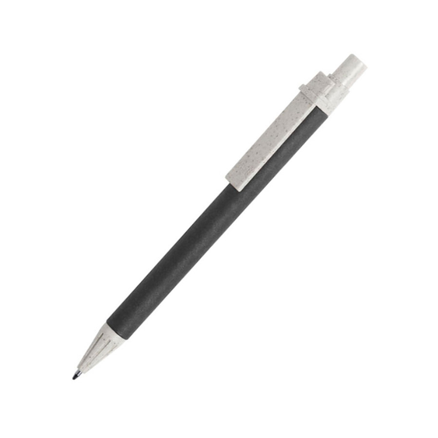 SALCEN, ручка шариковая, черный, рециклированный картон, пластик с пшеничным волокном - фото 1 - id-p89717643