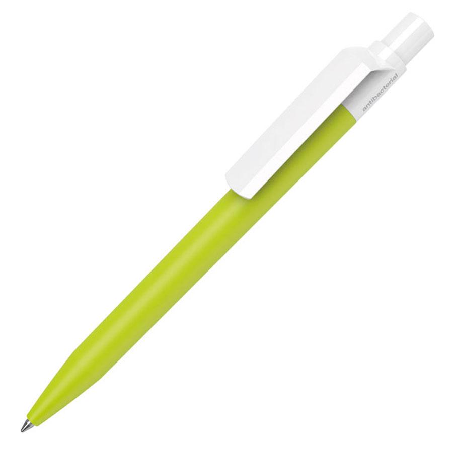 Ручка шариковая DOT ANTIBACTERIAL, антибактериальное покрытие, зеленое яблоко, пластик - фото 1 - id-p89719728