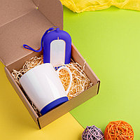 Набор подарочный MATISSE`TEAS: кружка, зарядное устройство, коробка, стружка, синий