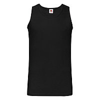 Майка мужская "Athletic Vest", черный_L, 100% хлопок, 160 г/м2