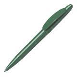 Ручка шариковая ICON GREEN RECYCLED ANTIBACTERIAL, антибактериальное покрытие, темно-зеленый, пластик
