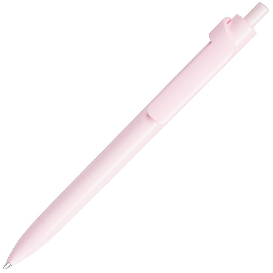 Ручка шариковая FORTE SAFETOUCH, светло-розовый, антибактериальный пластик, фото 1