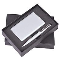 Набор "Mirror": Универсальный аккумулятор (6000мАh) и ручка, серебристый, 17,5х11х4см,металл, шт