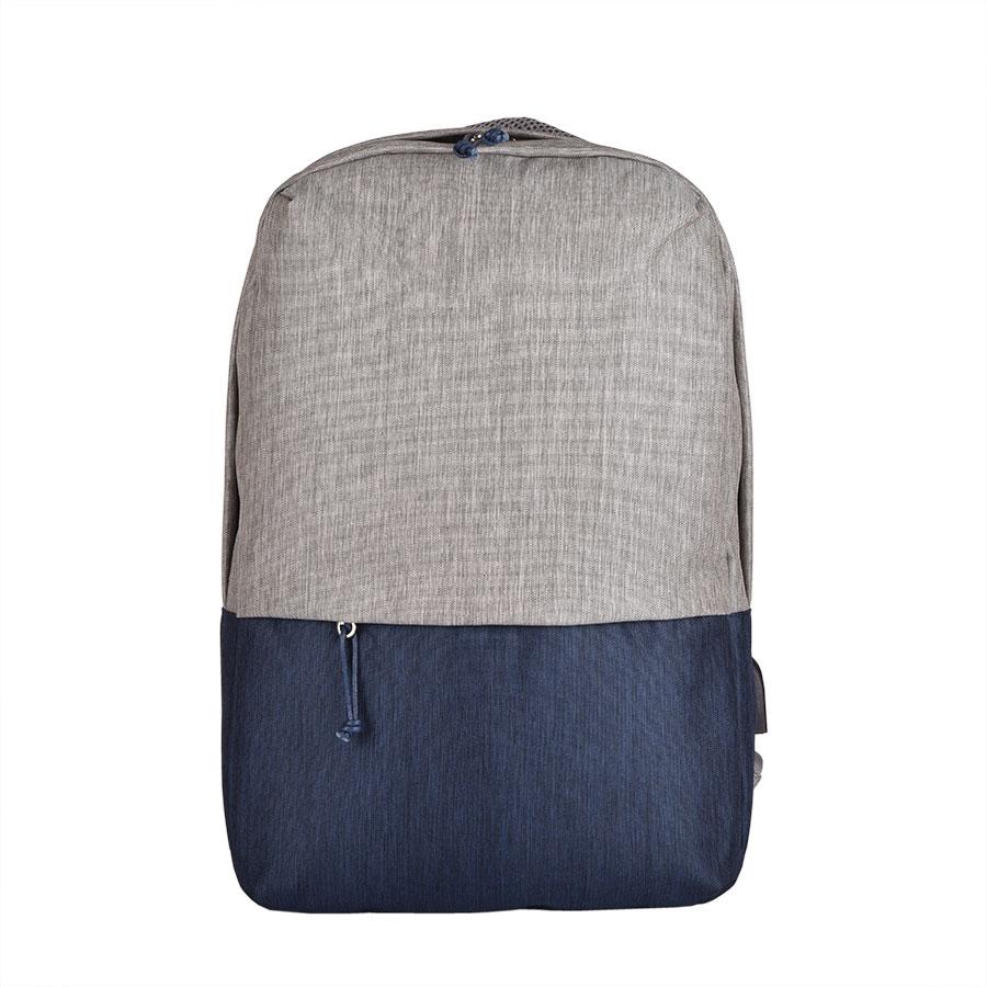 Рюкзак "Beam", серый/темно-синий, 44х30х10 см, ткань верха: 100% полиамид, подкладка: 100% полиэстер - фото 2 - id-p89714500
